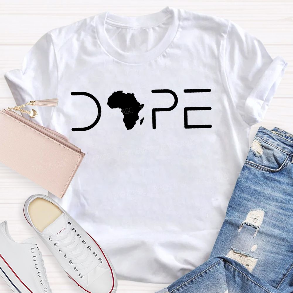 Black History Melanin Dope Africa Graphic T-shirt
