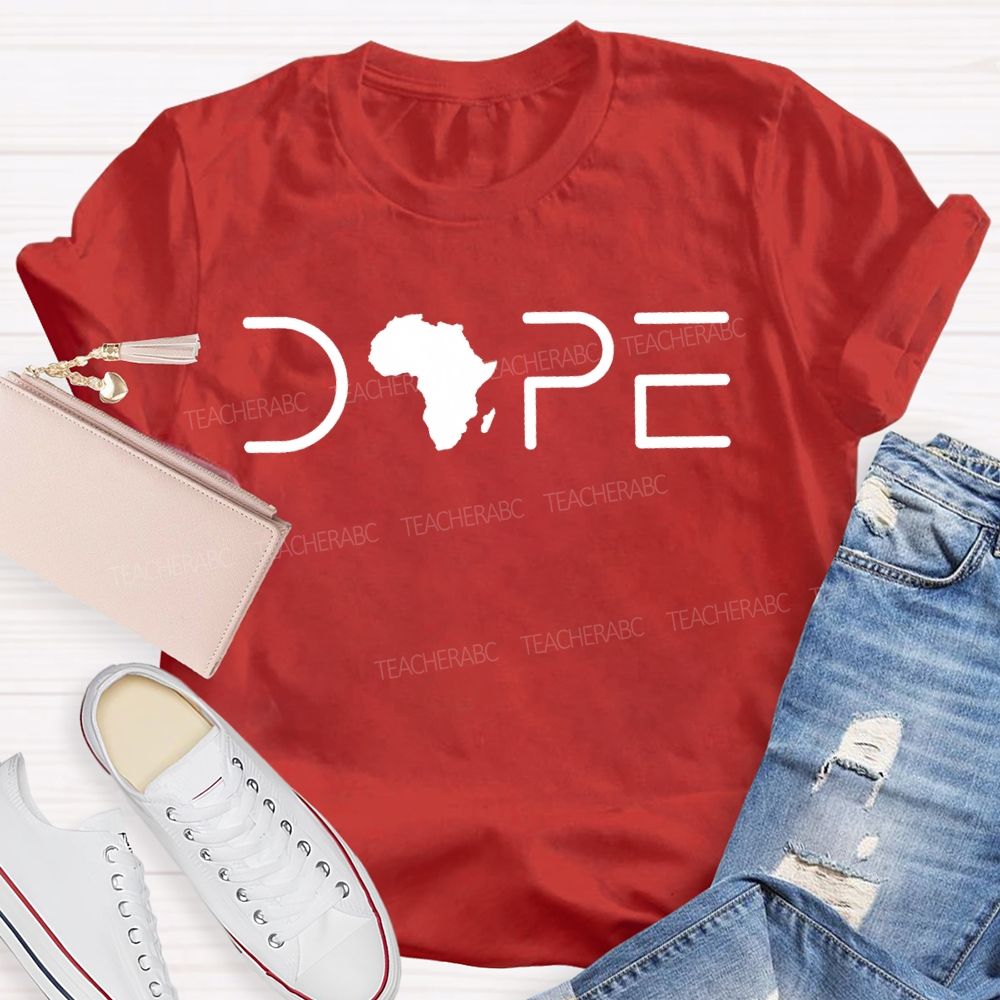 Black History Melanin Dope Africa Graphic T-shirt
