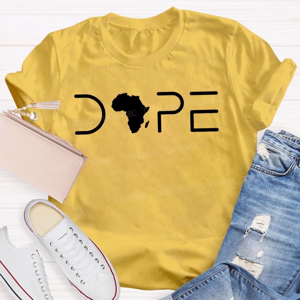 Black History Melanin Dope Africa Graphic T-shirt