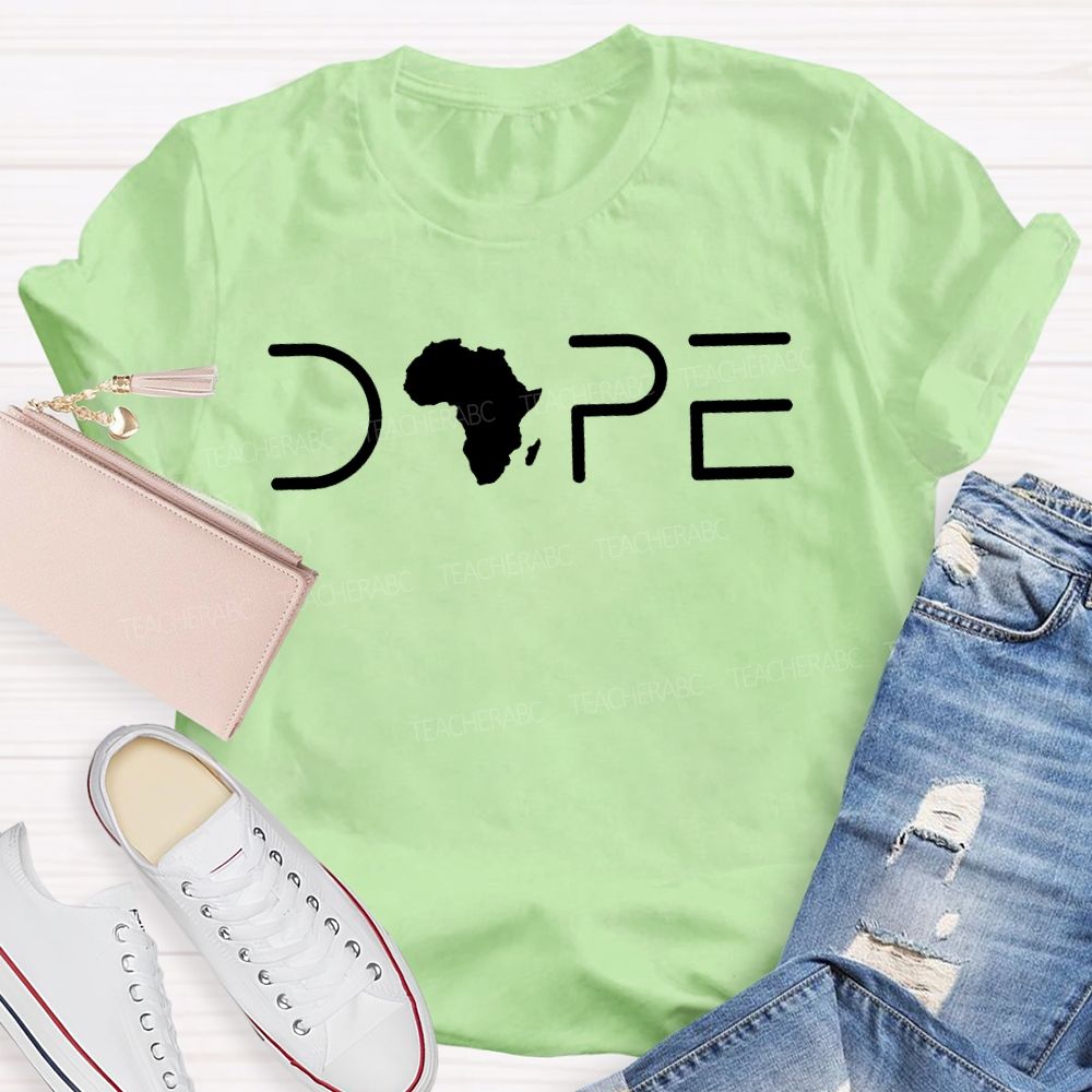 Black History Melanin Dope Africa Graphic T-shirt