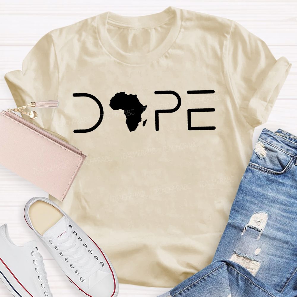 Black History Melanin Dope Africa Graphic T-shirt