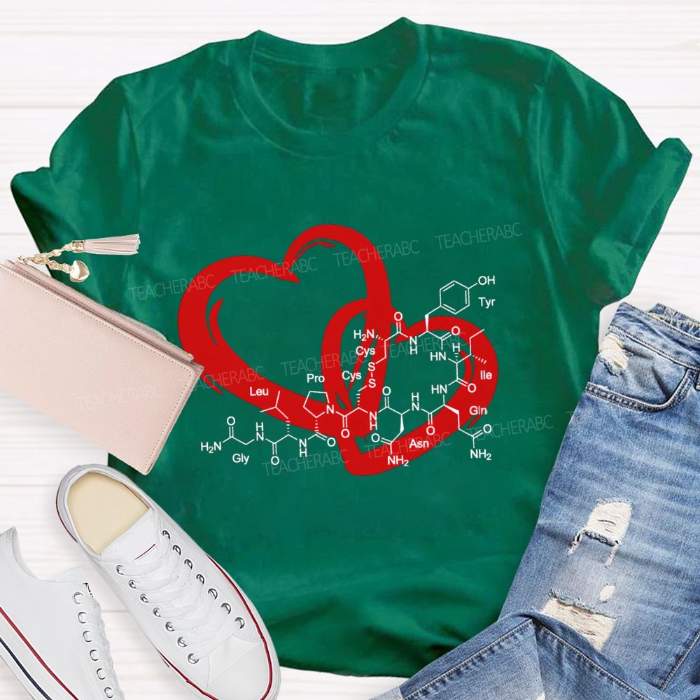 Oxytocin Love Molecule Science Teacher T-shirt
