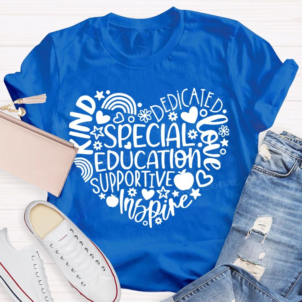 Special Education Supportive Inspire Dedicated Loved T-shirt