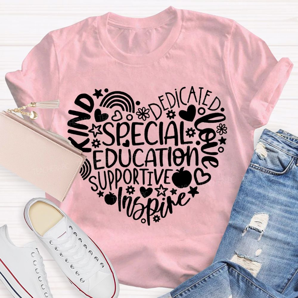 Special Education Supportive Inspire Dedicated Loved T-shirt