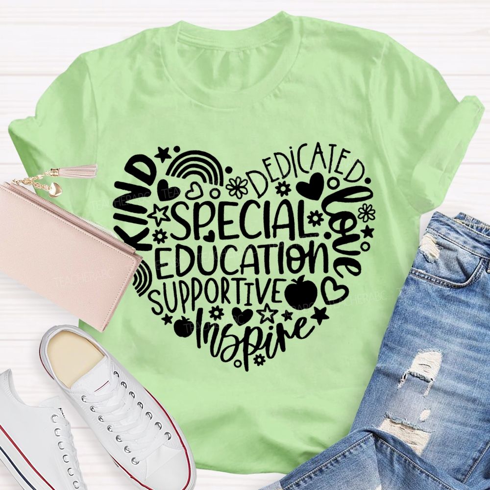 Special Education Supportive Inspire Dedicated Loved T-shirt