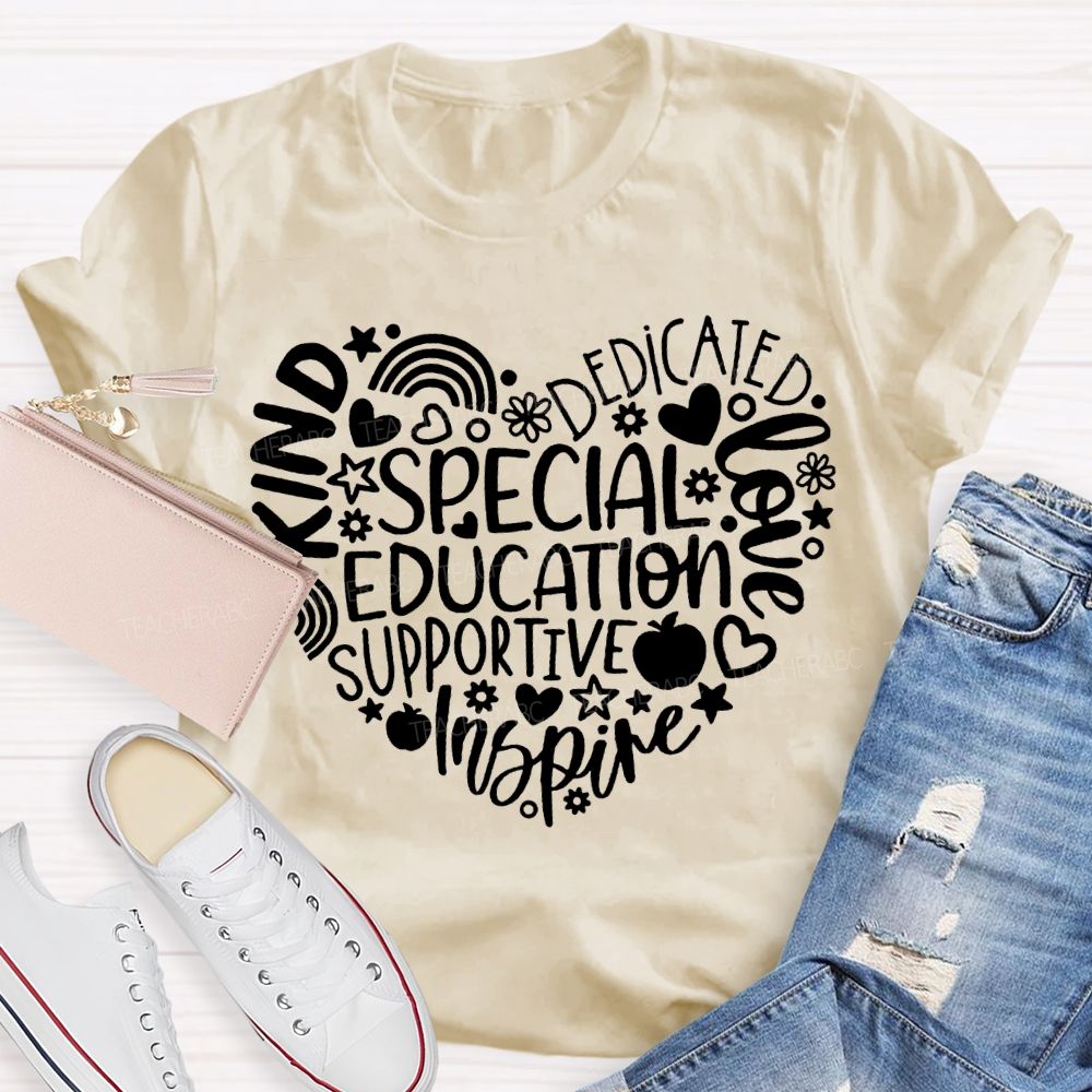 Special Education Supportive Inspire Dedicated Loved T-shirt