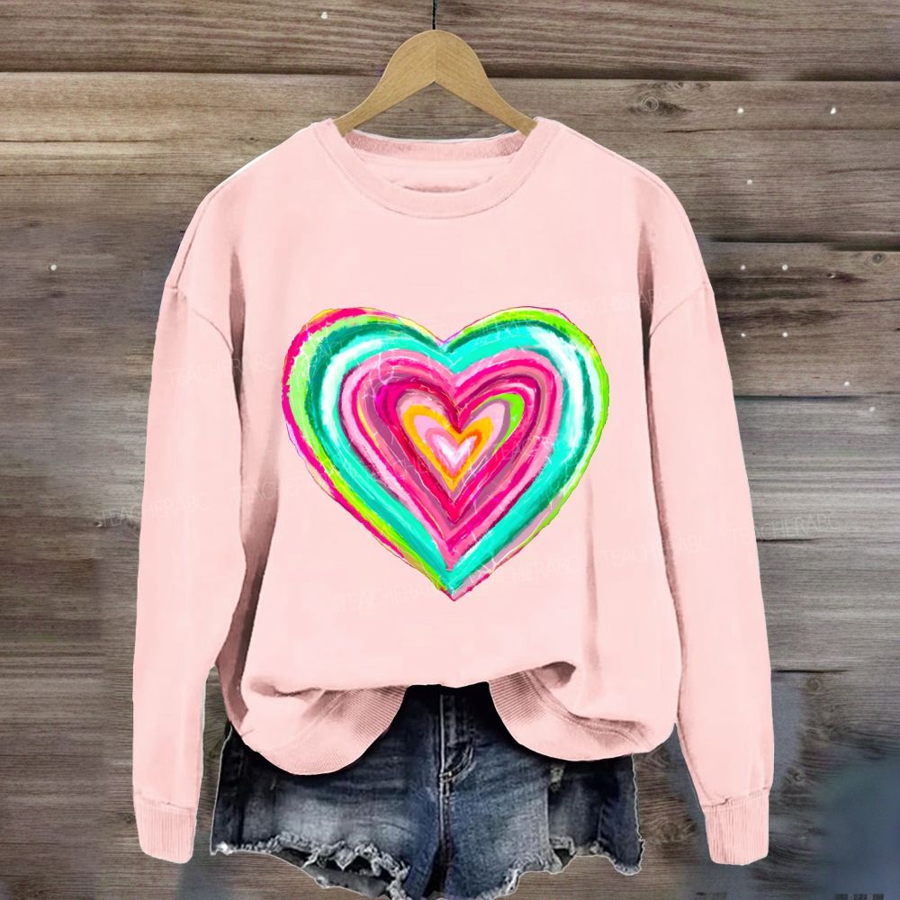 Love My Students With Heart Sweatshirt