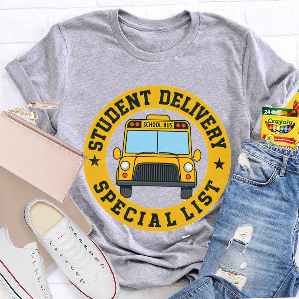 Student Delivery Specialist School Bus T-shirt