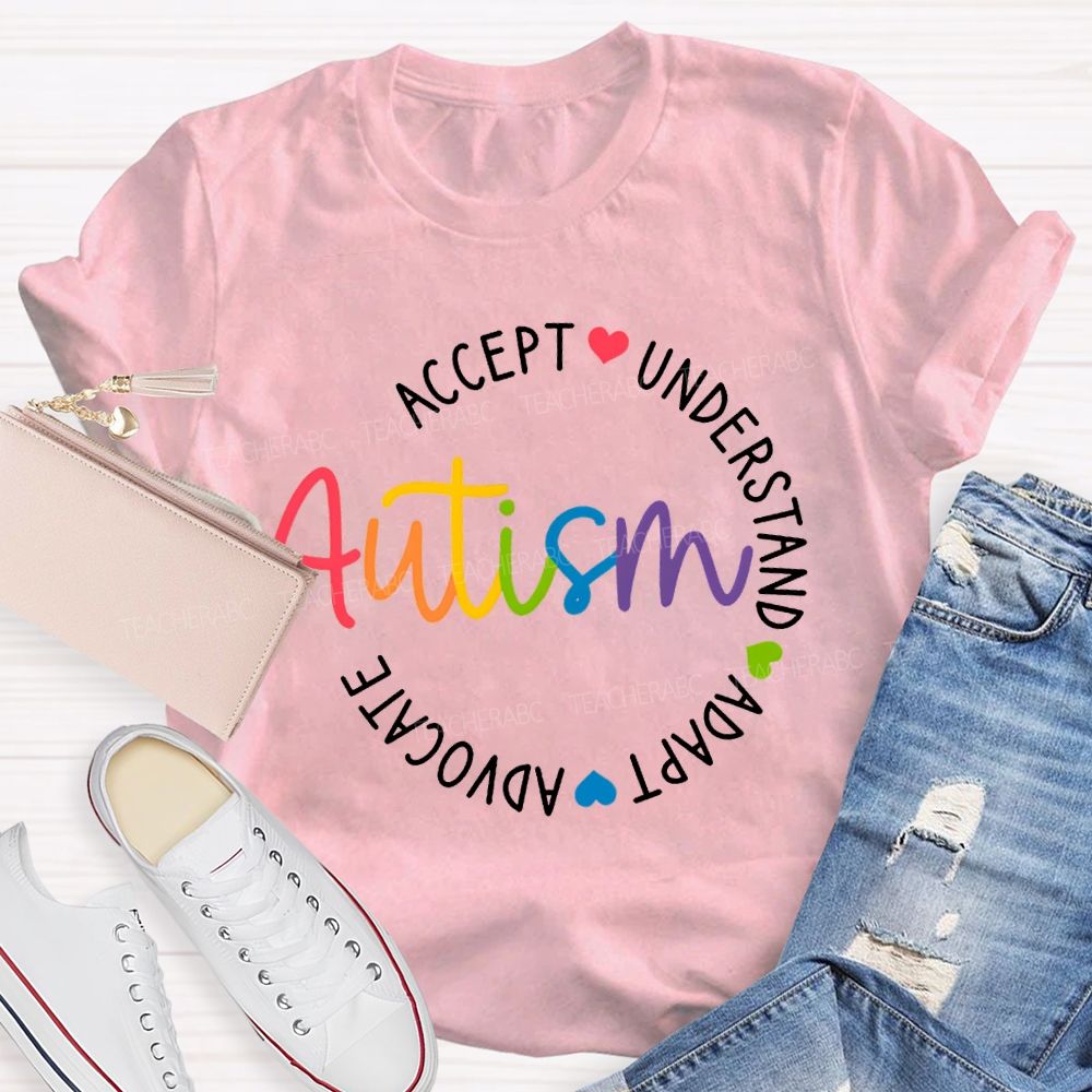 Autism Accept Understand Adapt Advocate T-shirt
