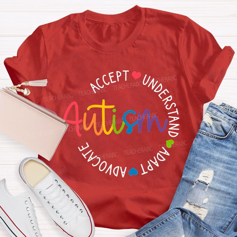 Autism Accept Understand Adapt Advocate T-shirt