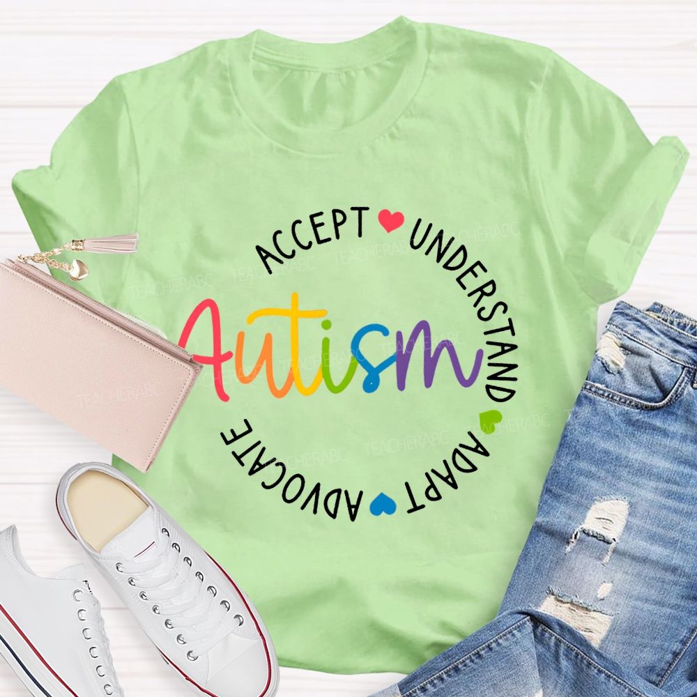 Autism Accept Understand Adapt Advocate T-shirt