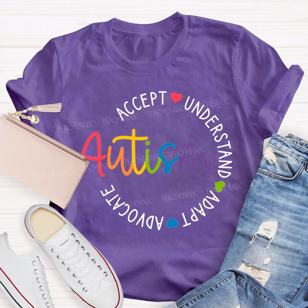Autism Accept Understand Adapt Advocate T-shirt