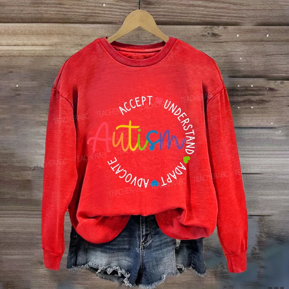 Autism Accept Understand Adapt Sweatshirt