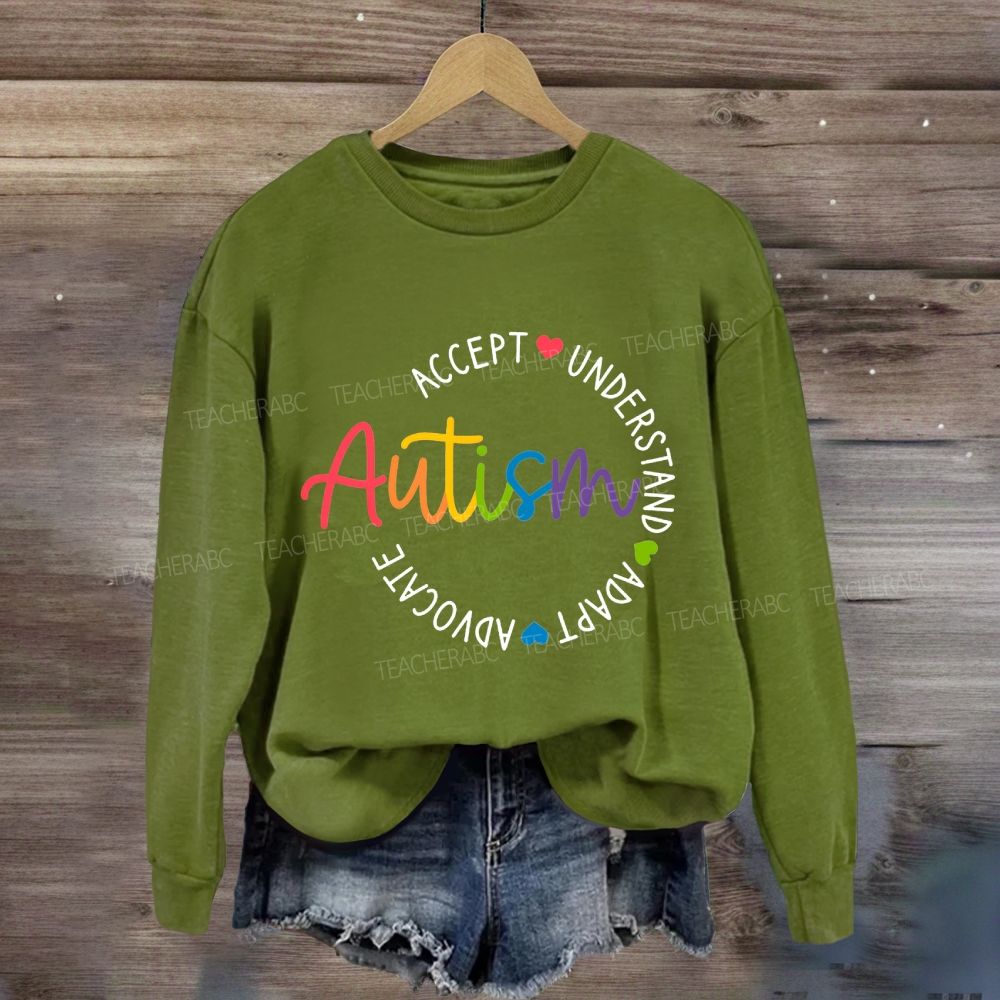 Autism Accept Understand Adapt Sweatshirt
