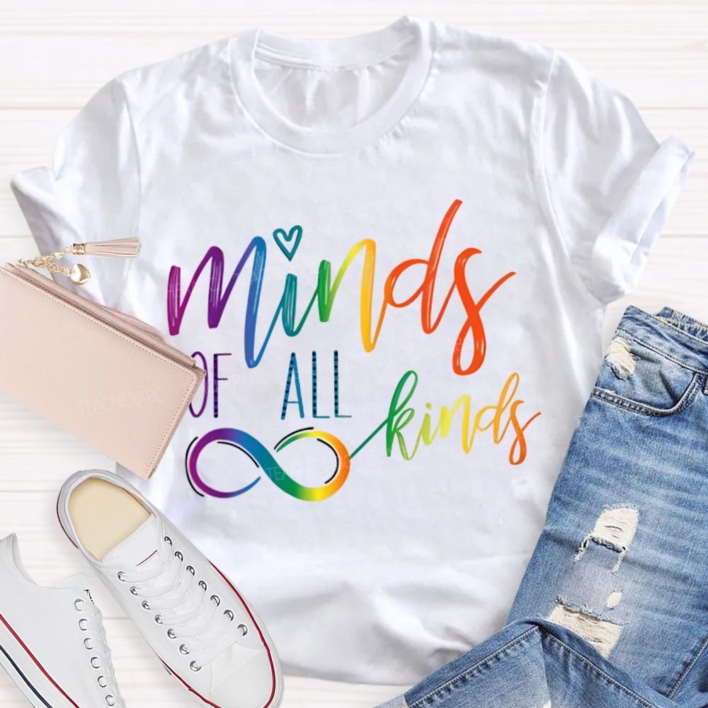 Minds Of All Kins Color Gradient Fonts T-shirt