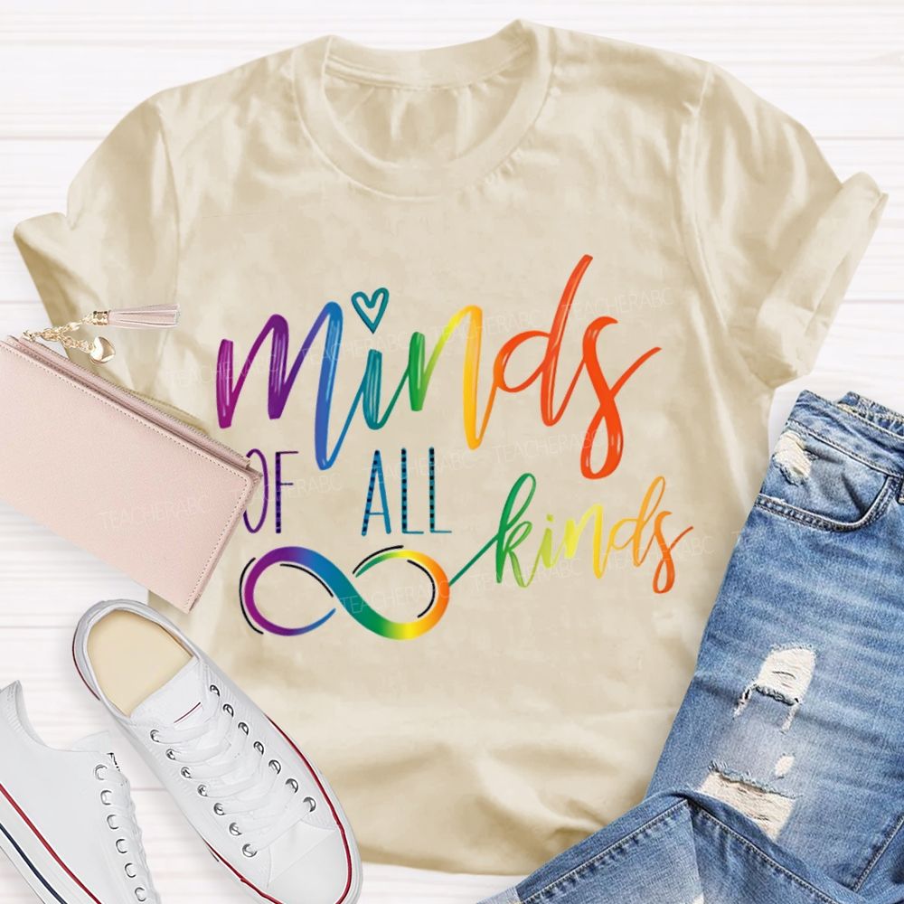 Minds Of All Kins Color Gradient Fonts T-shirt