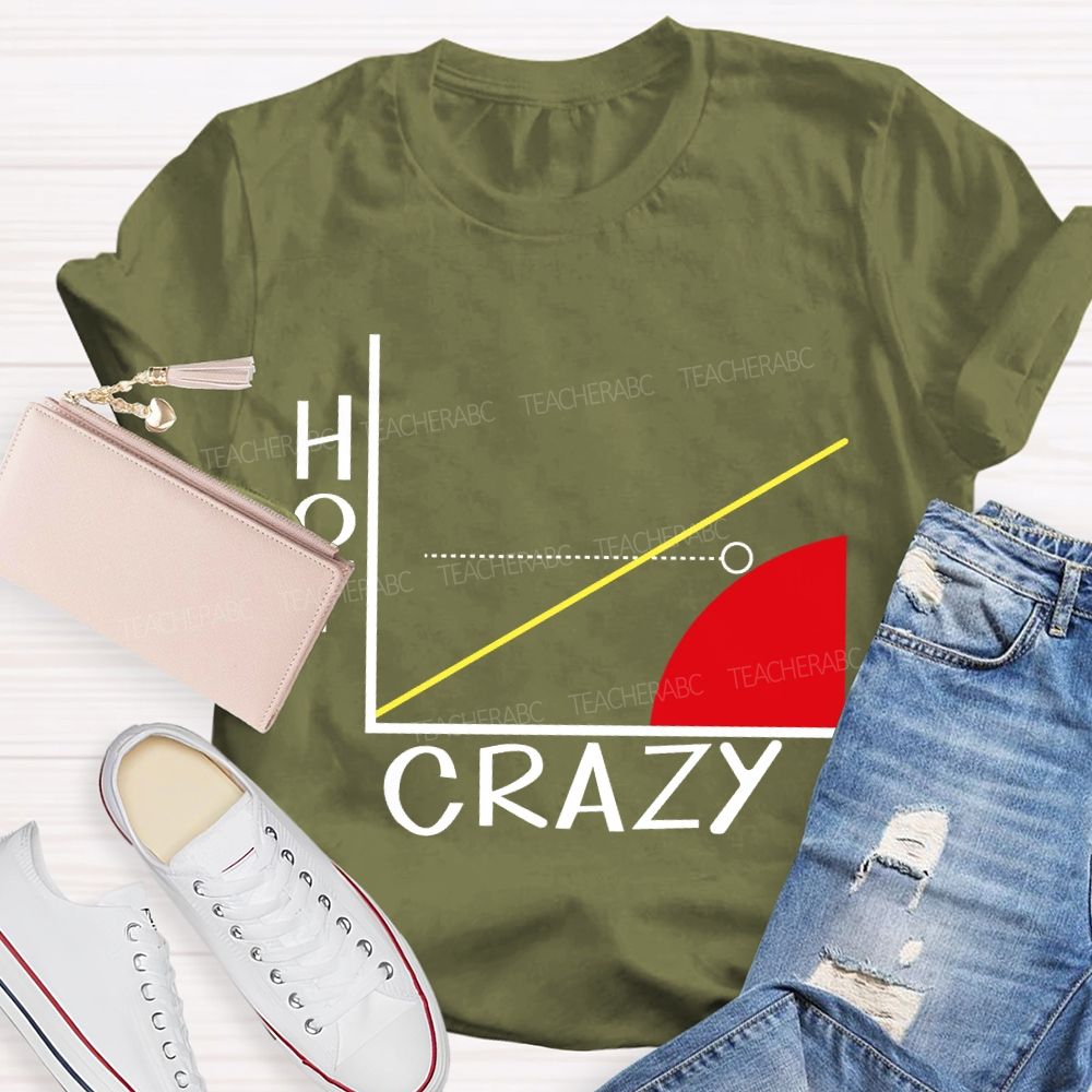 Hot Crazy Brain Math Problems Math Teacher T-shirt