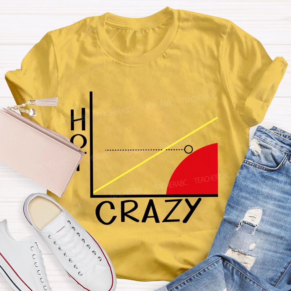 Hot Crazy Brain Math Problems Math Teacher T-shirt