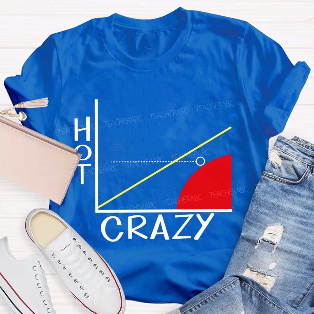 Hot Crazy Brain Math Problems Math Teacher T-shirt