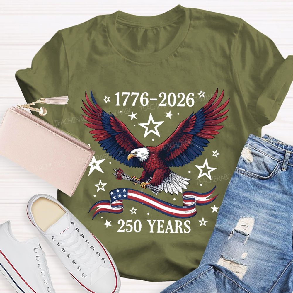 1776-2026 250 Years Anniversary Bald Eagle T-shirt