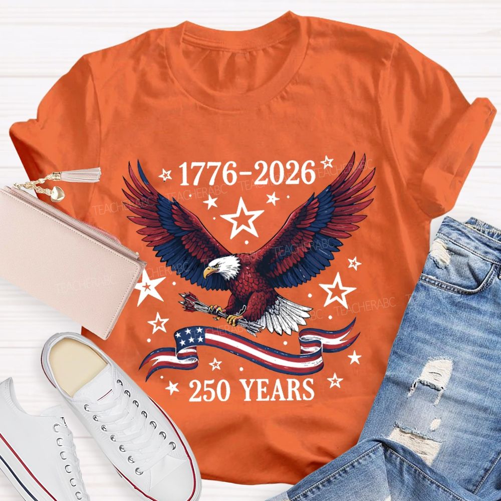 1776-2026 250 Years Anniversary Bald Eagle T-shirt