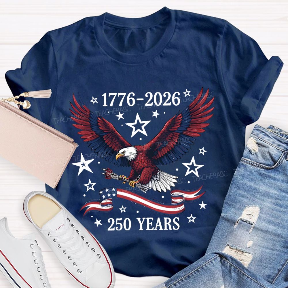 1776-2026 250 Years Anniversary Bald Eagle T-shirt