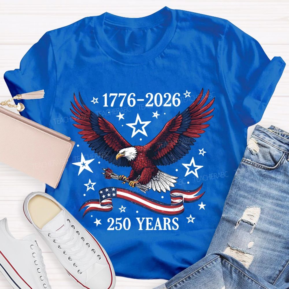 1776-2026 250 Years Anniversary Bald Eagle T-shirt