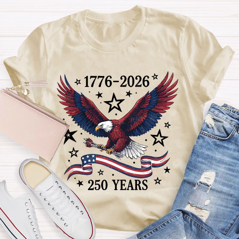 1776-2026 250 Years Anniversary Bald Eagle T-shirt