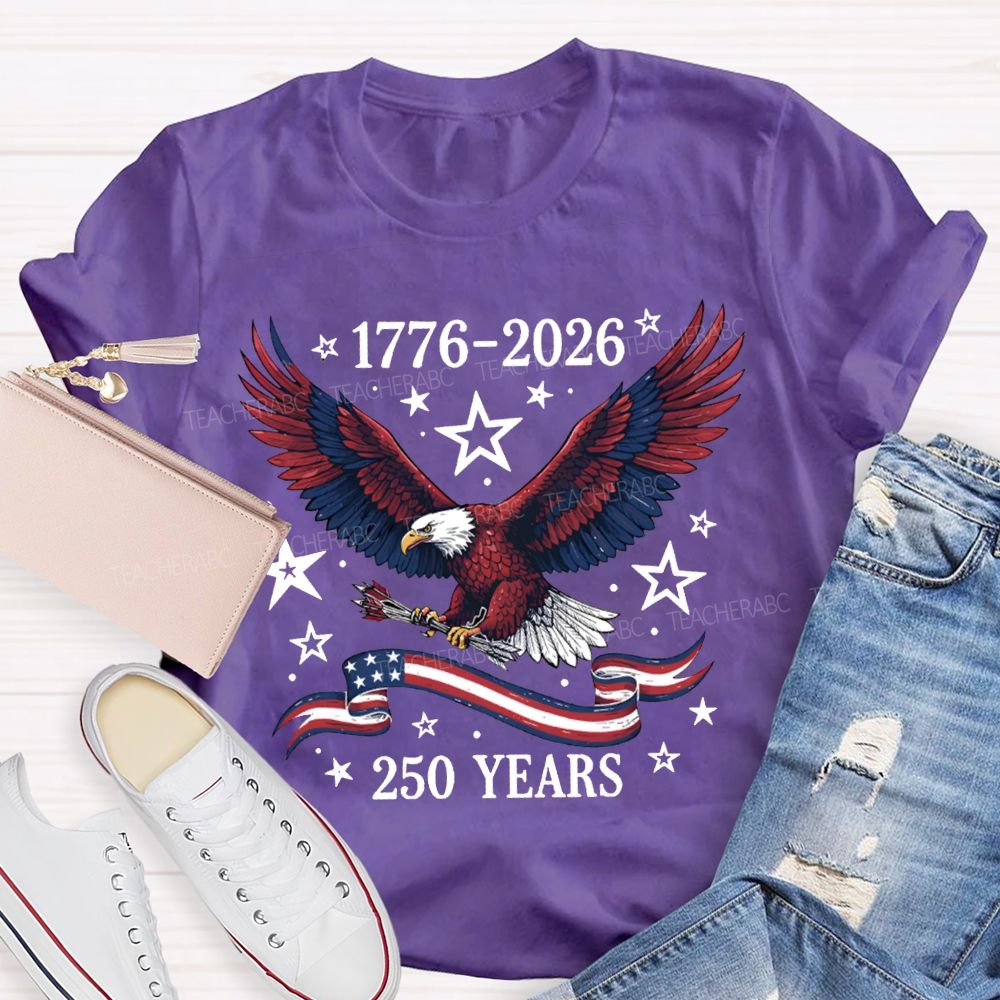 1776-2026 250 Years Anniversary Bald Eagle T-shirt