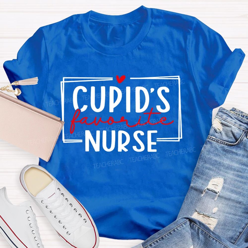 Cupid'S Favorite Nurse Valentine'S Day T-shirt