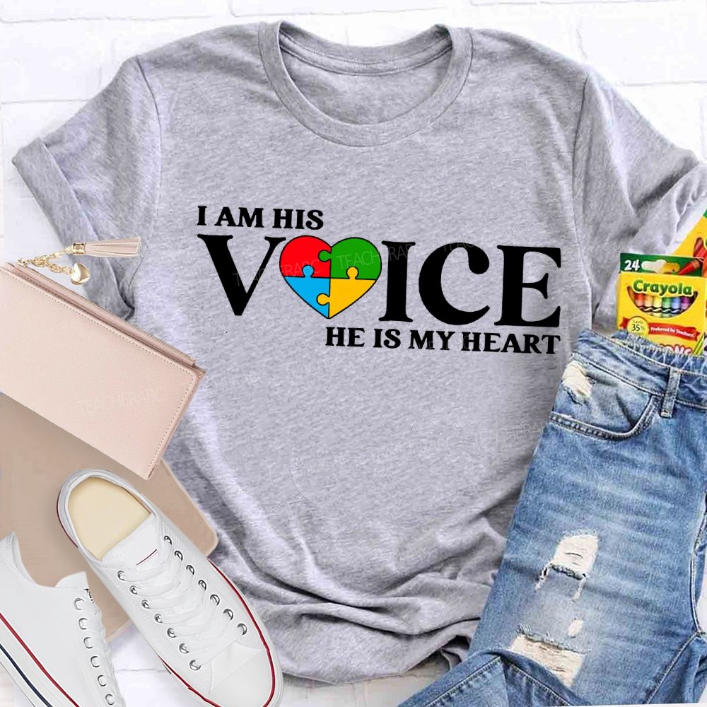 I Am His Voice He Is My Heart T-shirt