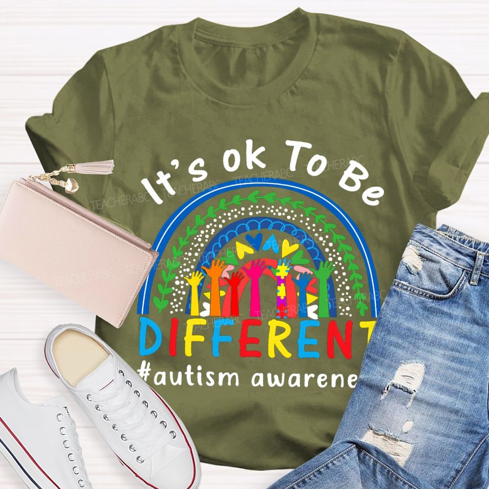 It'S Ok Be Be Different Autism Awareness T-shirt