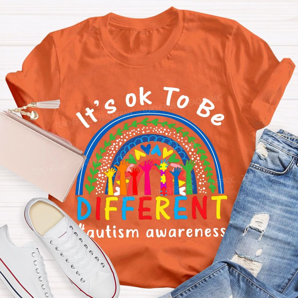 It'S Ok Be Be Different Autism Awareness T-shirt