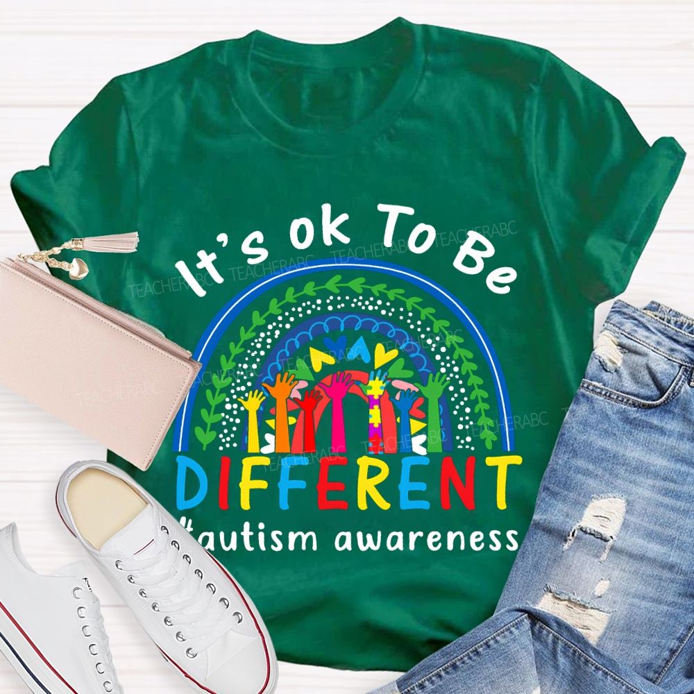 It'S Ok Be Be Different Autism Awareness T-shirt