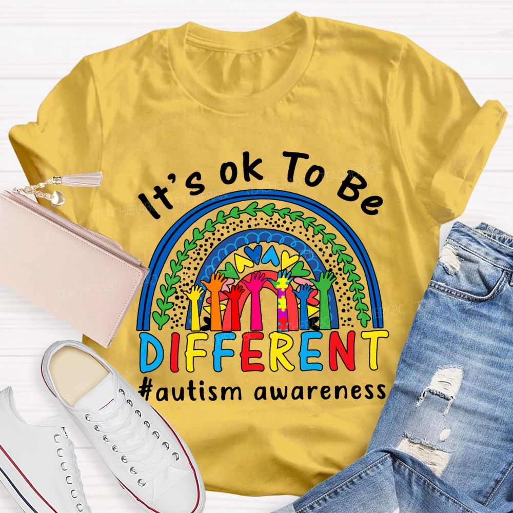It'S Ok Be Be Different Autism Awareness T-shirt
