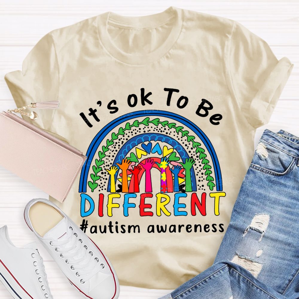 It'S Ok Be Be Different Autism Awareness T-shirt