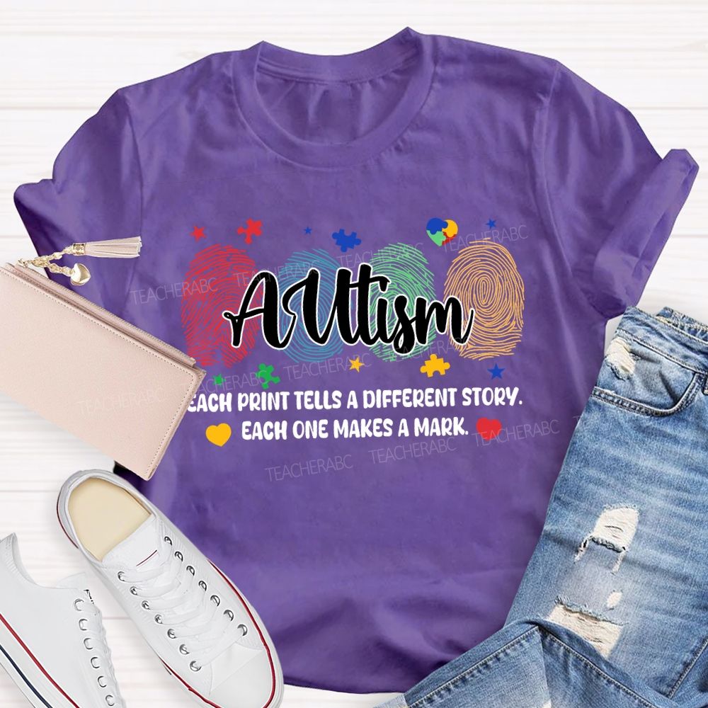 Each Print Tells A Different Story Each One Makes A Mark Puzzle T-shirt