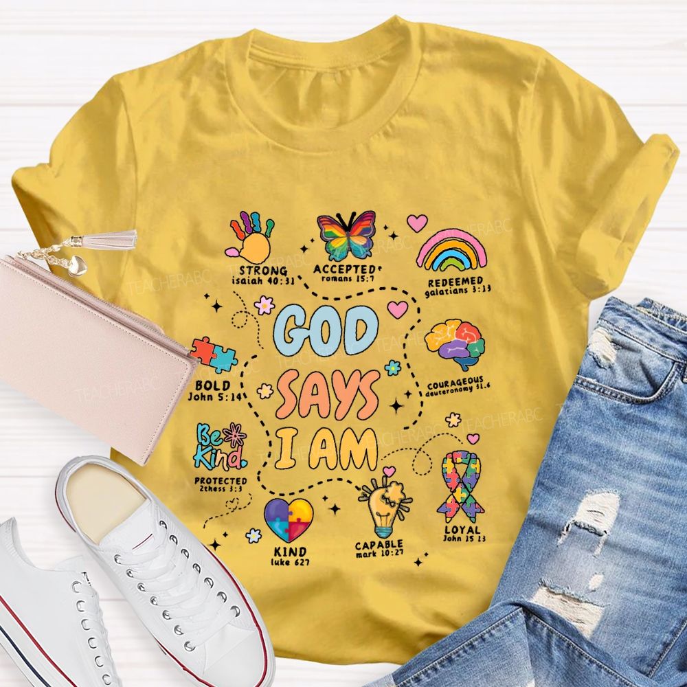 God Say I Am Strong Accepted Redeemed T-shirt