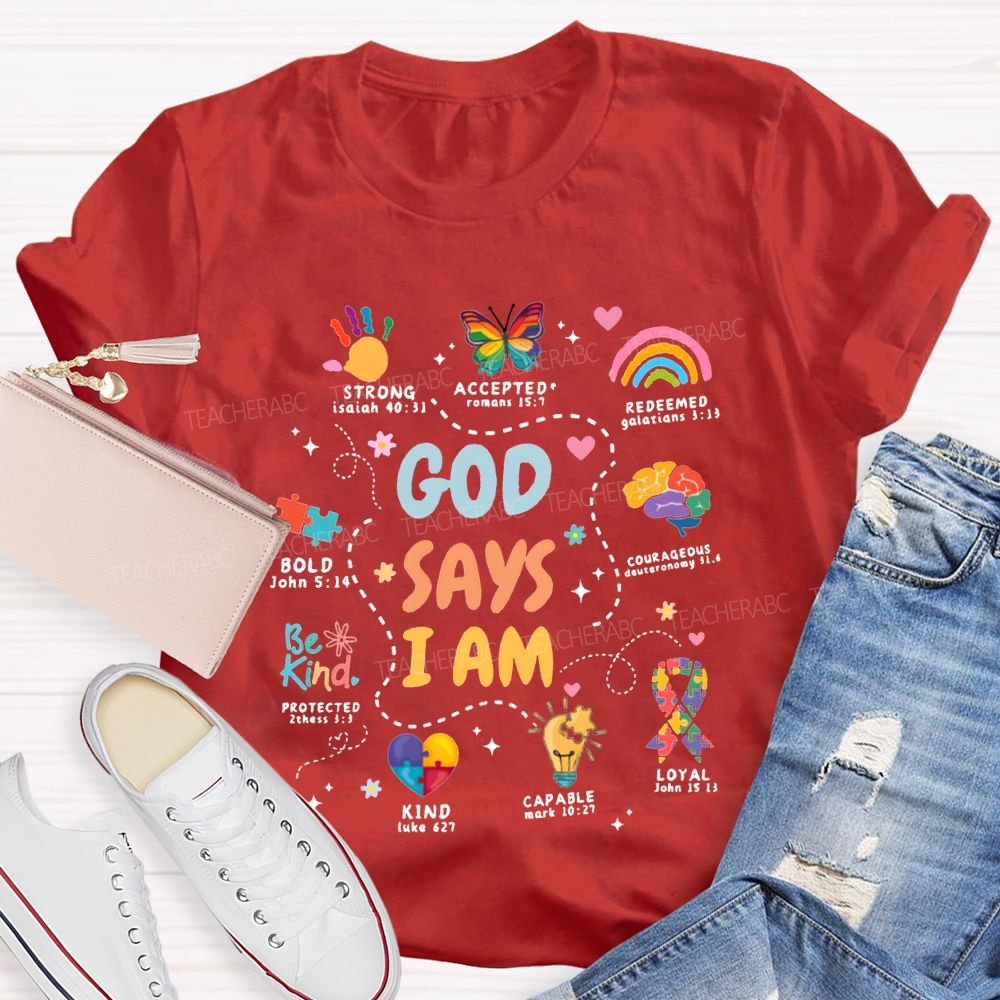 God Say I Am Strong Accepted Redeemed T-shirt