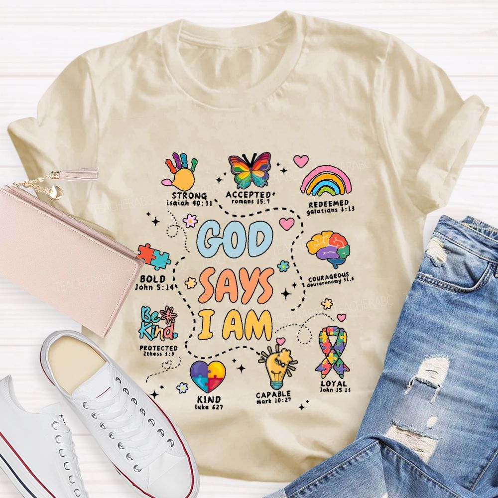 God Say I Am Strong Accepted Redeemed T-shirt
