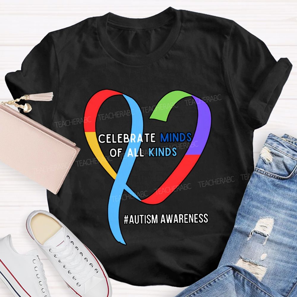 Celebrate Minds Of All Kinds Autism Awareness T-shirt
