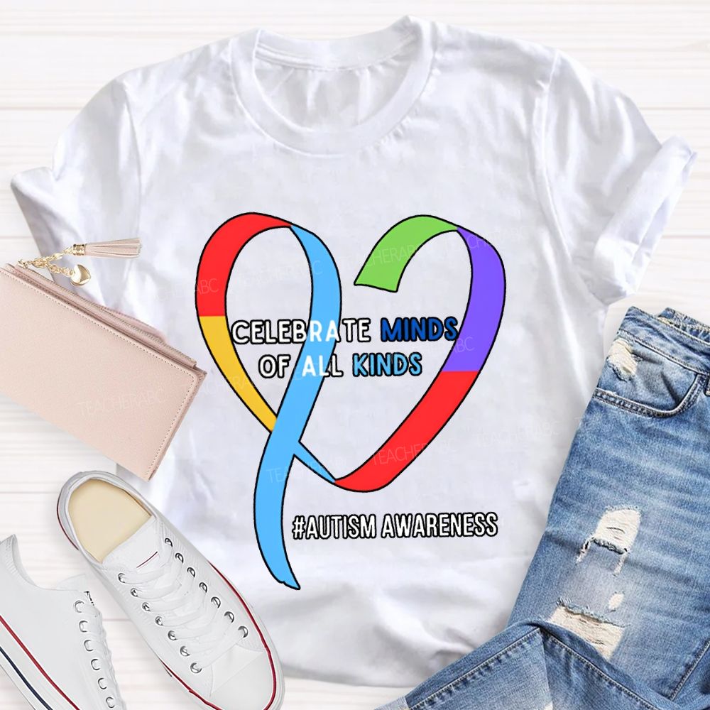Celebrate Minds Of All Kinds Autism Awareness T-shirt