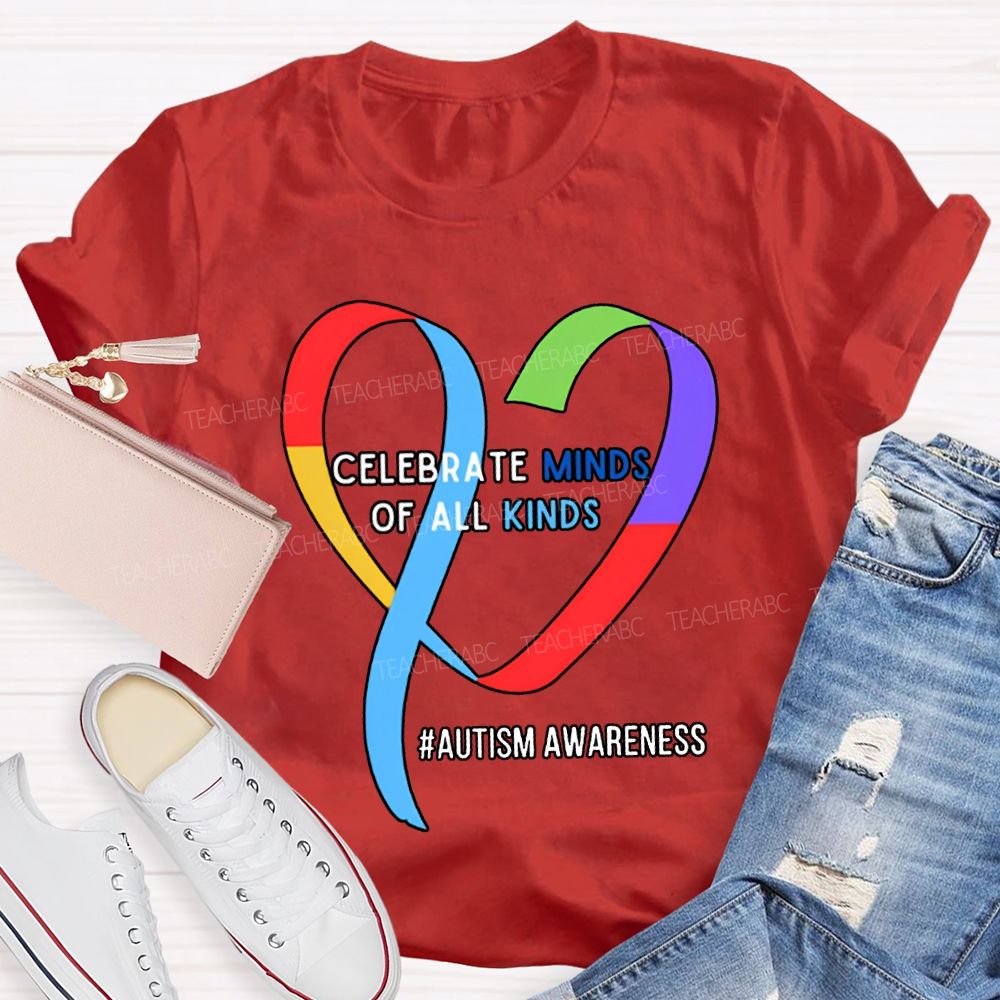 Celebrate Minds Of All Kinds Autism Awareness T-shirt