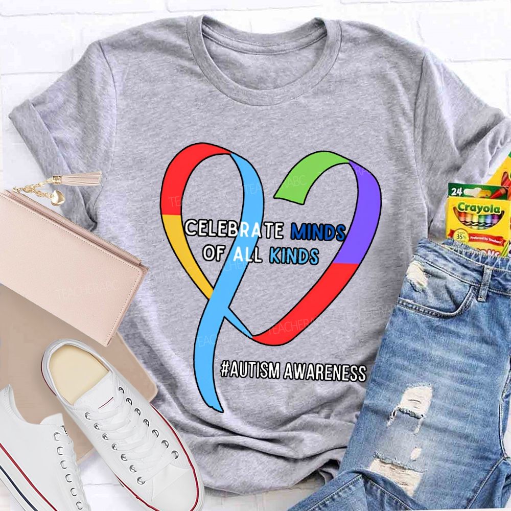 Celebrate Minds Of All Kinds Autism Awareness T-shirt