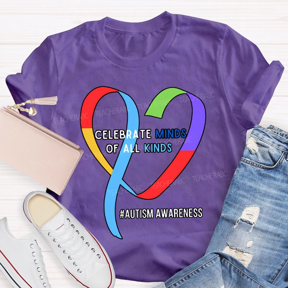 Celebrate Minds Of All Kinds Autism Awareness T-shirt