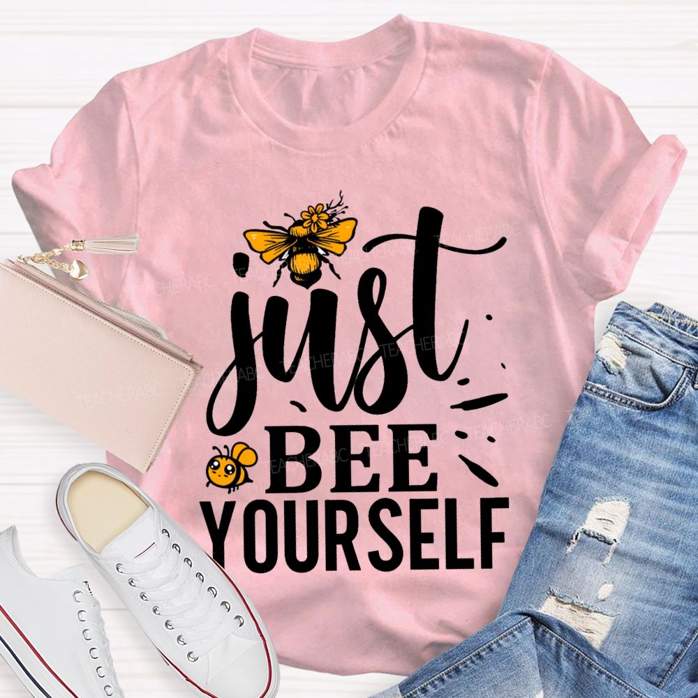 Just Bee Yourself Honey Stamping T-shirt