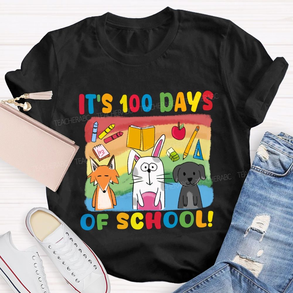 It'S 100 Days Of School With Friends T-Shirt