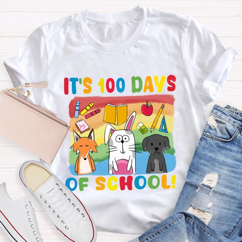 It'S 100 Days Of School With Friends T-Shirt