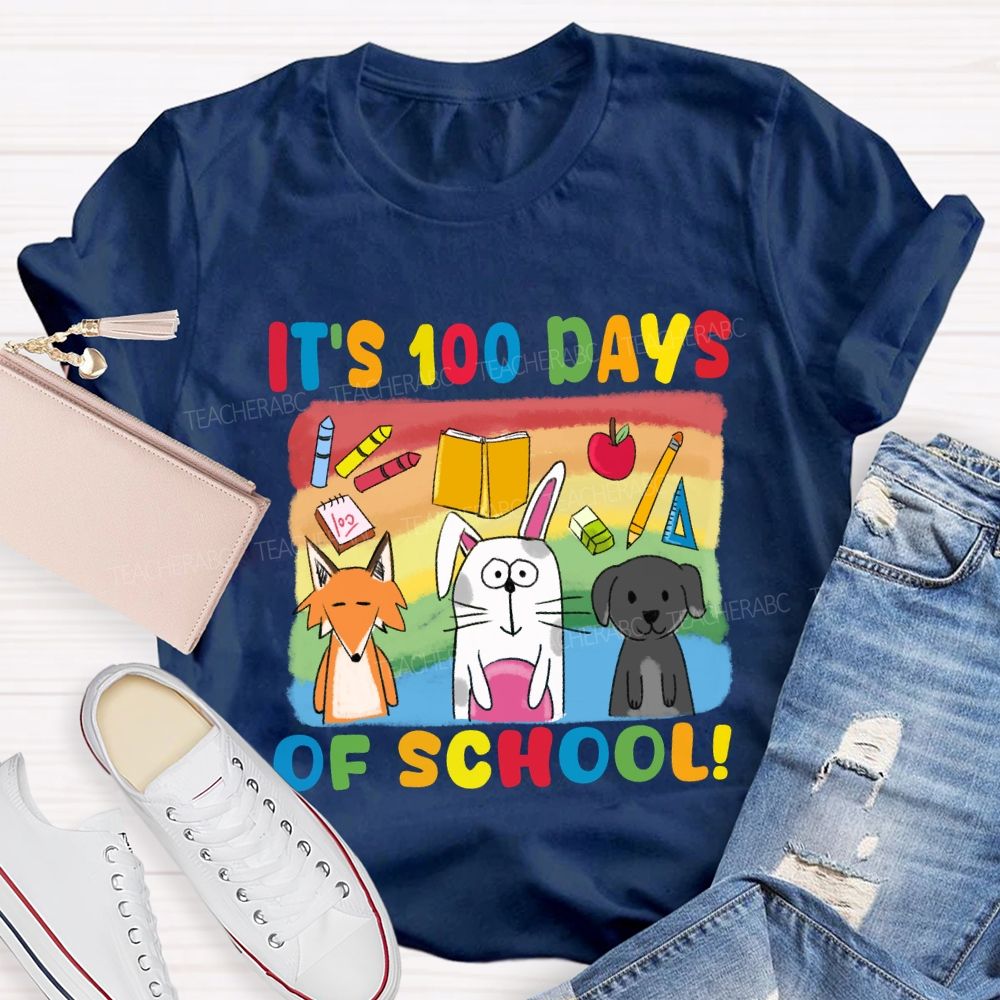 It'S 100 Days Of School With Friends T-Shirt