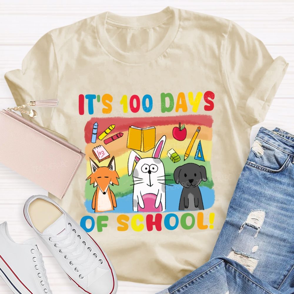 It'S 100 Days Of School With Friends T-Shirt